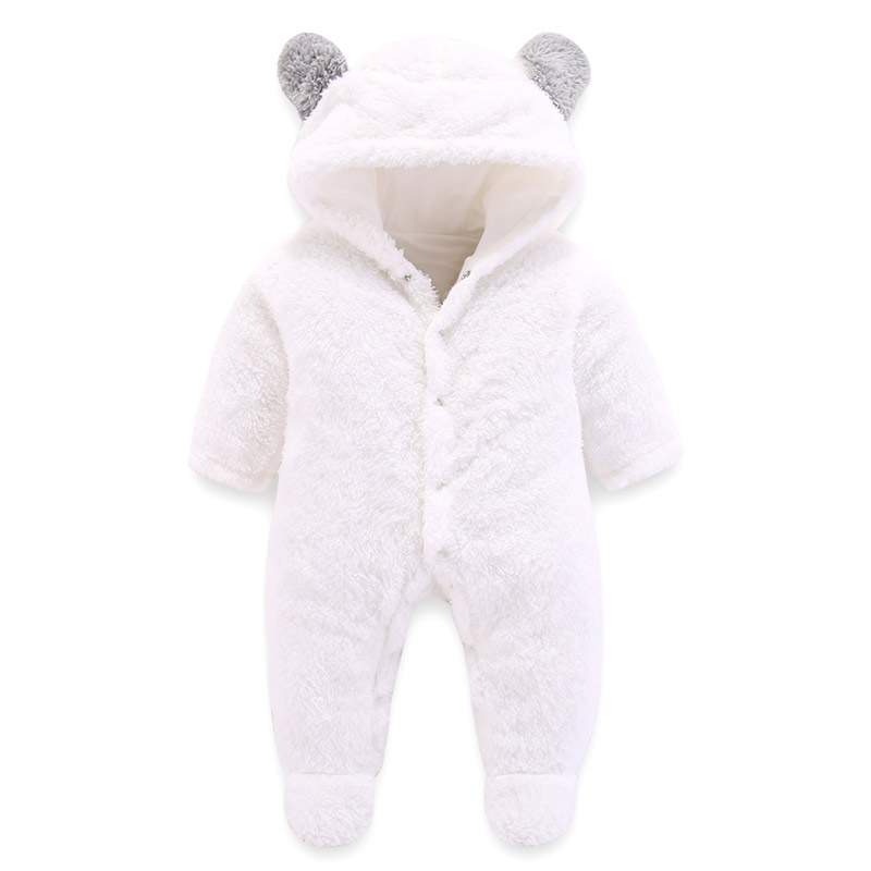 White Bear Fleece Jumpsuit - Kids Online Shopping